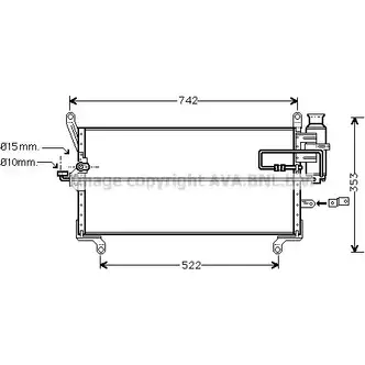 Радиатор кондиционера AVA QUALITY COOLING 2021901 A3 J3PP 801S6XN FT5216