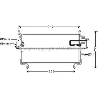 Радиатор кондиционера AVA QUALITY COOLING FT5216D 98 65GH VQ2CJ 2021902