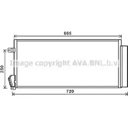 Радиатор кондиционера AVA QUALITY COOLING 2021939 FT5396D 46QN4J U4AUD 0 изображение 0