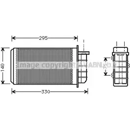 Радиатор печки, теплообменник AVA QUALITY COOLING 6 MP1GY FT6183 4045385021734 2021957 изображение 0