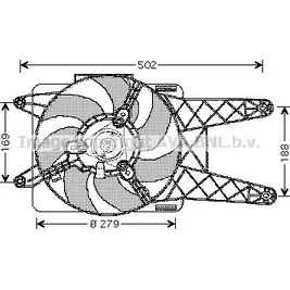 Вентилятор радиатора AVA QUALITY COOLING FT7512 2021986 4045385087969 8X1CD K8