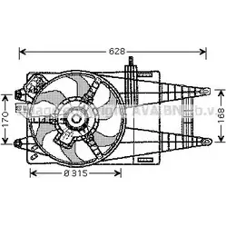 Вентилятор радиатора AVA QUALITY COOLING 2021995 H7F1 H 4045385088041 FT7524 изображение 0