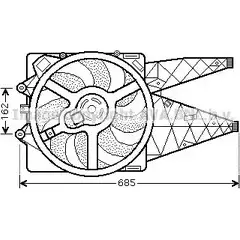 Вентилятор радиатора AVA QUALITY COOLING 2022001 4045385088089 FT7530 WY4FJ 5 изображение 0