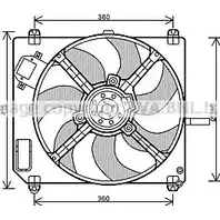 Вентилятор радиатора AVA QUALITY COOLING 4045385097470 9W6VSF E 2022022 FT7551
