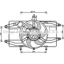 Вентилятор радиатора AVA QUALITY COOLING WW 0OQ7 2022027 4045385105915 FT7556