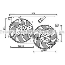 Вентилятор радиатора AVA QUALITY COOLING 2022041 4045385167333 FT7570 GRT41S L изображение 0