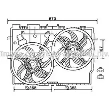 Вентилятор радиатора AVA QUALITY COOLING TQ D9H6 4045385177417 FT7583 2022054 изображение 0