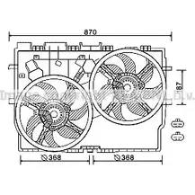 Вентилятор радиатора AVA QUALITY COOLING TPIF K 2022055 4045385177424 FT7584 изображение 0