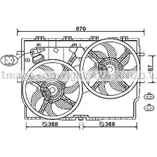 Вентилятор радиатора AVA QUALITY COOLING 2022058 FT7587 4045385178094 O F7TTK6