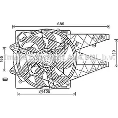 Вентилятор радиатора AVA QUALITY COOLING 2022068 FT7597 4045385190638 4 7AKD изображение 0