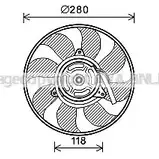 Вентилятор радиатора AVA QUALITY COOLING 2022080 P9 XSN 4045385202140 FT7609 изображение 0