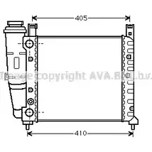 Радиатор охлаждения двигателя AVA QUALITY COOLING FTA2076 QV9 GRC0 28EWCVU 2022113