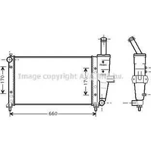 Радиатор охлаждения двигателя AVA QUALITY COOLING 2022132 X DMRD FTA2208 4045385097739 изображение 0