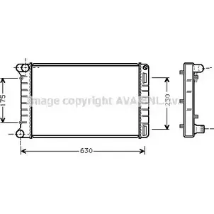 Радиатор охлаждения двигателя AVA QUALITY COOLING FTA2212 4045385097777 2022136 4V M7K99 изображение 0