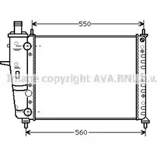 Радиатор охлаждения двигателя AVA QUALITY COOLING FTA2230 J4K2NX P 2022140 4045385097807