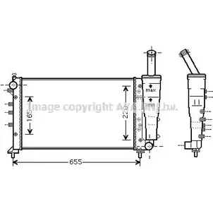 Радиатор охлаждения двигателя AVA QUALITY COOLING 2022162 2 1ZBQW 4045385107414 FTA2299 изображение 0