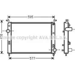 Радиатор охлаждения двигателя AVA QUALITY COOLING 2022176 4045385165070 FTA2371 3T BPAQ изображение 0