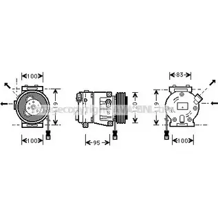 Компрессор кондиционера AVA QUALITY COOLING O631R H9 FTAK050 4045385211661 2022228 изображение 0