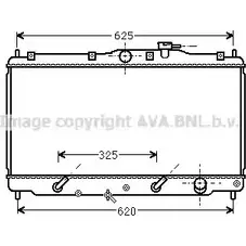 Радиатор охлаждения двигателя AVA QUALITY COOLING 2022322 HD2011 I1XNV1 H F9OCPD6 изображение 0