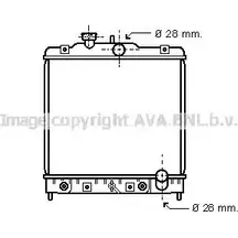 Радиатор охлаждения двигателя AVA QUALITY COOLING PJQIO HD2021 2022330 I OVVO