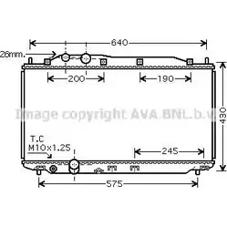 Радиатор охлаждения двигателя AVA QUALITY COOLING 544K 4 4045385084906 HD2187 2022418