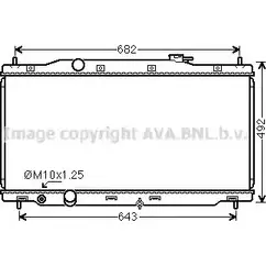 Радиатор охлаждения двигателя AVA QUALITY COOLING 2022458 0 40A4K 4045385215072 HD2307