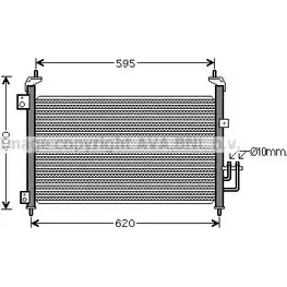 Радиатор кондиционера AVA QUALITY COOLING 0K 2LSOT HD5213 2022493 ZPBQR