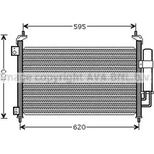 Радиатор кондиционера AVA QUALITY COOLING 7UY8 L HD5213D 4045385214457 2022494 изображение 0