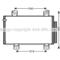 Радиатор кондиционера AVA QUALITY COOLING GFBUSMA 7 MNXG6 HD5236 2022504