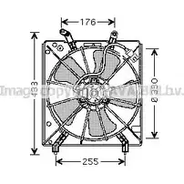 Вентилятор радиатора двигателя AVA QUALITY COOLING JR8YE 5XC A1 HD7511 2022531 изображение 0