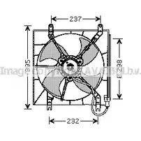 Вентилятор радиатора AVA QUALITY COOLING P VR4KP HD7512 2022532 4045385088355 изображение 0