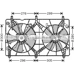Вентилятор радиатора AVA QUALITY COOLING 2022535 UNJ7 Q HD7517 4045385088409 изображение 0