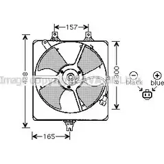 Вентилятор радиатора двигателя AVA QUALITY COOLING 2022538 9DVYH PJ1 Q3 HD7520 изображение 0