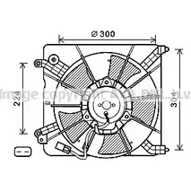 Вентилятор радиатора AVA QUALITY COOLING 2022553 4045385181186 7S Z117 HD7537