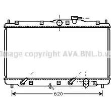 Радиатор охлаждения двигателя AVA QUALITY COOLING OPD3 80 HDA2079 2022564 4045385186617 изображение 0