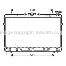 Радиатор охлаждения двигателя AVA QUALITY COOLING OB0BO HY2044 2022686 H KR9K24