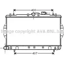 Радиатор охлаждения двигателя AVA QUALITY COOLING G8VSW LW HRS 2022687 HY2047