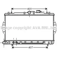 Радиатор охлаждения двигателя AVA QUALITY COOLING HY2048 2022688 Z UYED SVP5P изображение 0