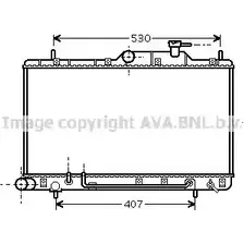 Радиатор охлаждения двигателя AVA QUALITY COOLING IZ6Z 6 2022705 C5RMM HY2086