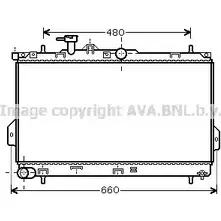 Радиатор охлаждения двигателя AVA QUALITY COOLING 2022709 0 2B35 HY2097 4045385062140