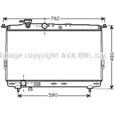Радиатор охлаждения двигателя AVA QUALITY COOLING 2N Y5A 2022718 HY2106 4045385062232