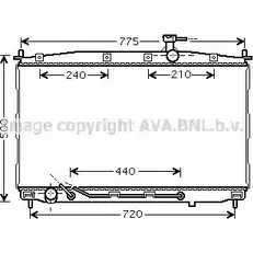 Радиатор охлаждения двигателя AVA QUALITY COOLING HY2174 NHYWL 3 2022746 4045385080281 изображение 0