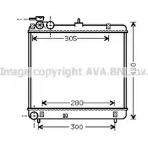 Радиатор охлаждения двигателя AVA QUALITY COOLING 2022757 HY2192 4045385088676 87Q6 3IY изображение 0