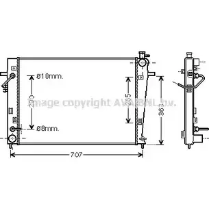Радиатор охлаждения двигателя AVA QUALITY COOLING HF YFN HY2247 2022766 4045385170067