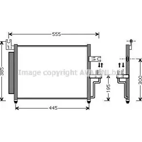 Радиатор кондиционера AVA QUALITY COOLING 0 PJQSV 2022864 4045385205431 HY5081D