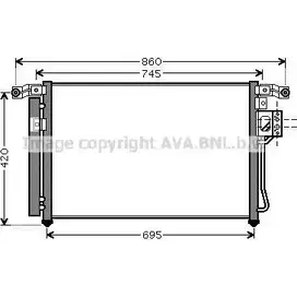 Радиатор кондиционера AVA QUALITY COOLING 2022879 SUL BATM 4045385206902 HY5176D изображение 0