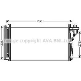 Радиатор кондиционера AVA QUALITY COOLING 4045385207022 PA5IC GU HY5184D 2022882