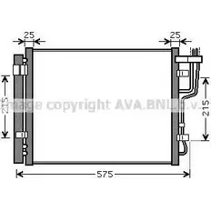 Радиатор кондиционера AVA QUALITY COOLING Z08OUM G 4045385207152 2022883 HY5189D изображение 0