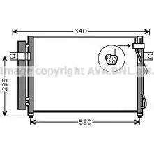 Радиатор кондиционера AVA QUALITY COOLING 4045385207312 MVM3MK 3 HY5195D 2022886