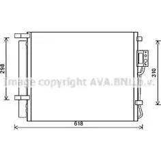 Радиатор кондиционера AVA QUALITY COOLING 4045385209477 K 8DQE5M HY5310D 2022900 изображение 0